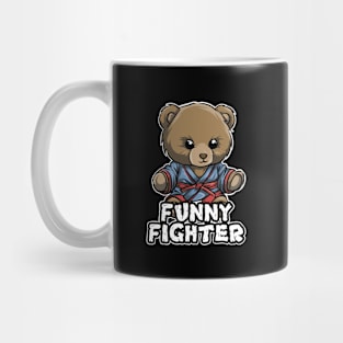 Teddy Bear Fighter Karate Mug